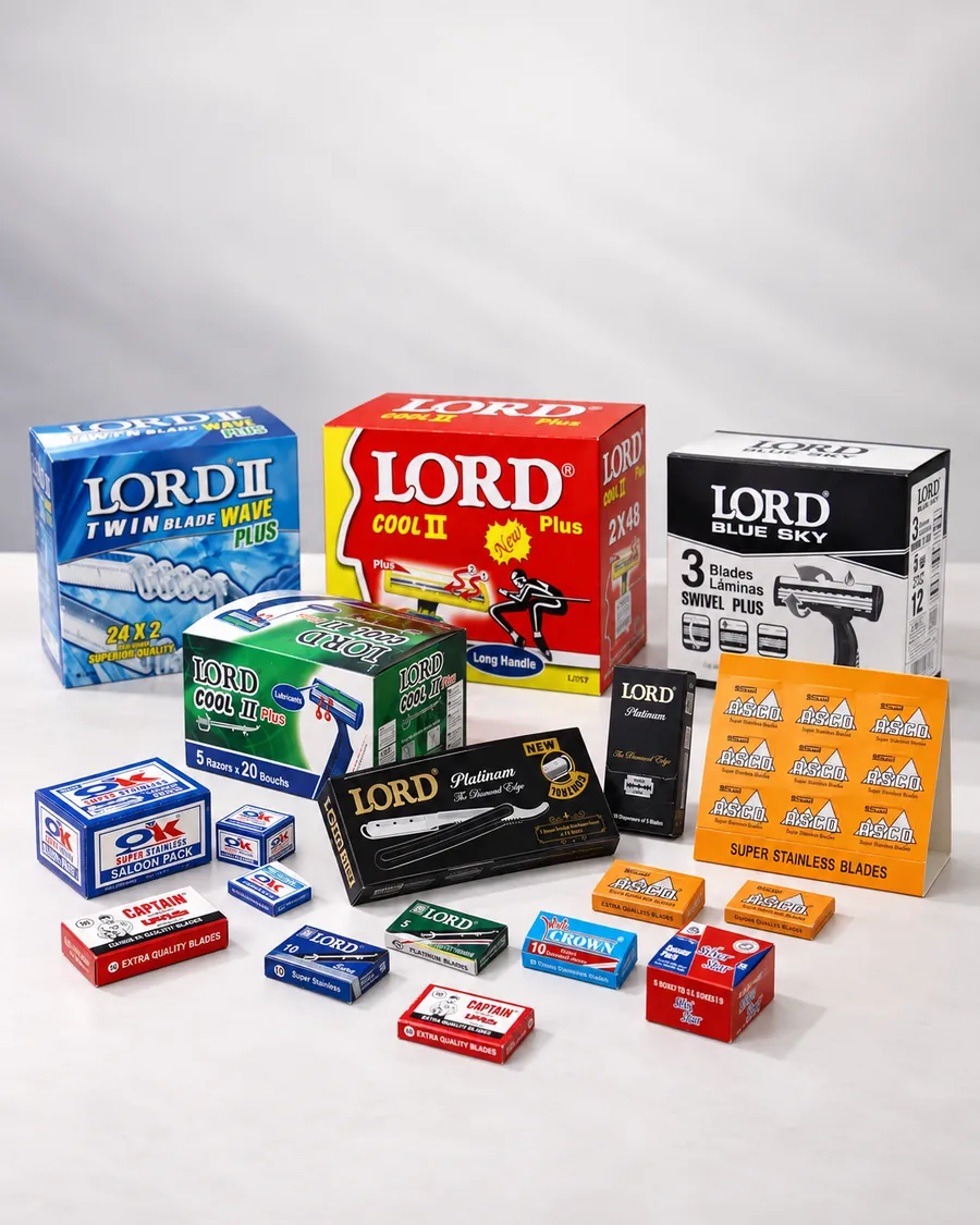 Printed razor blade boxes